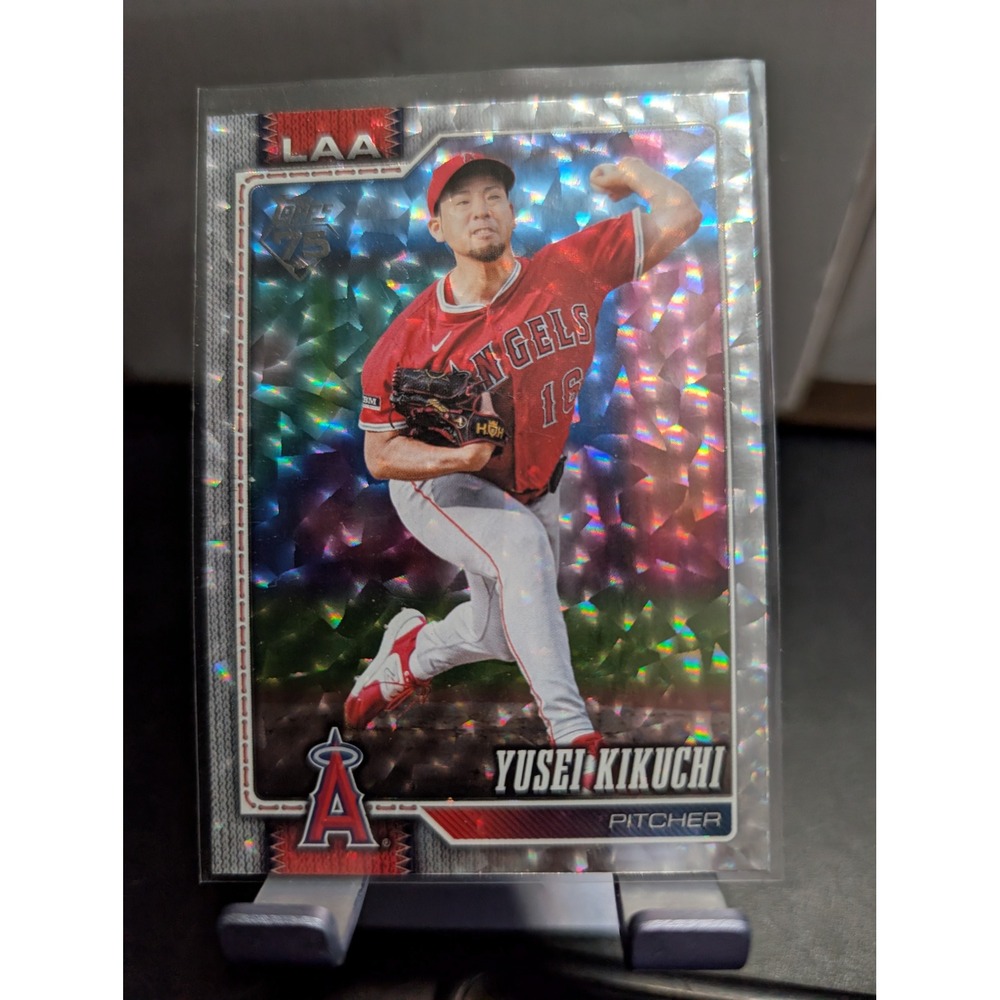 2025 Topps Series 1 Yusei Kikuchi #173 Silver Foilboard Los Angeles Angels Card